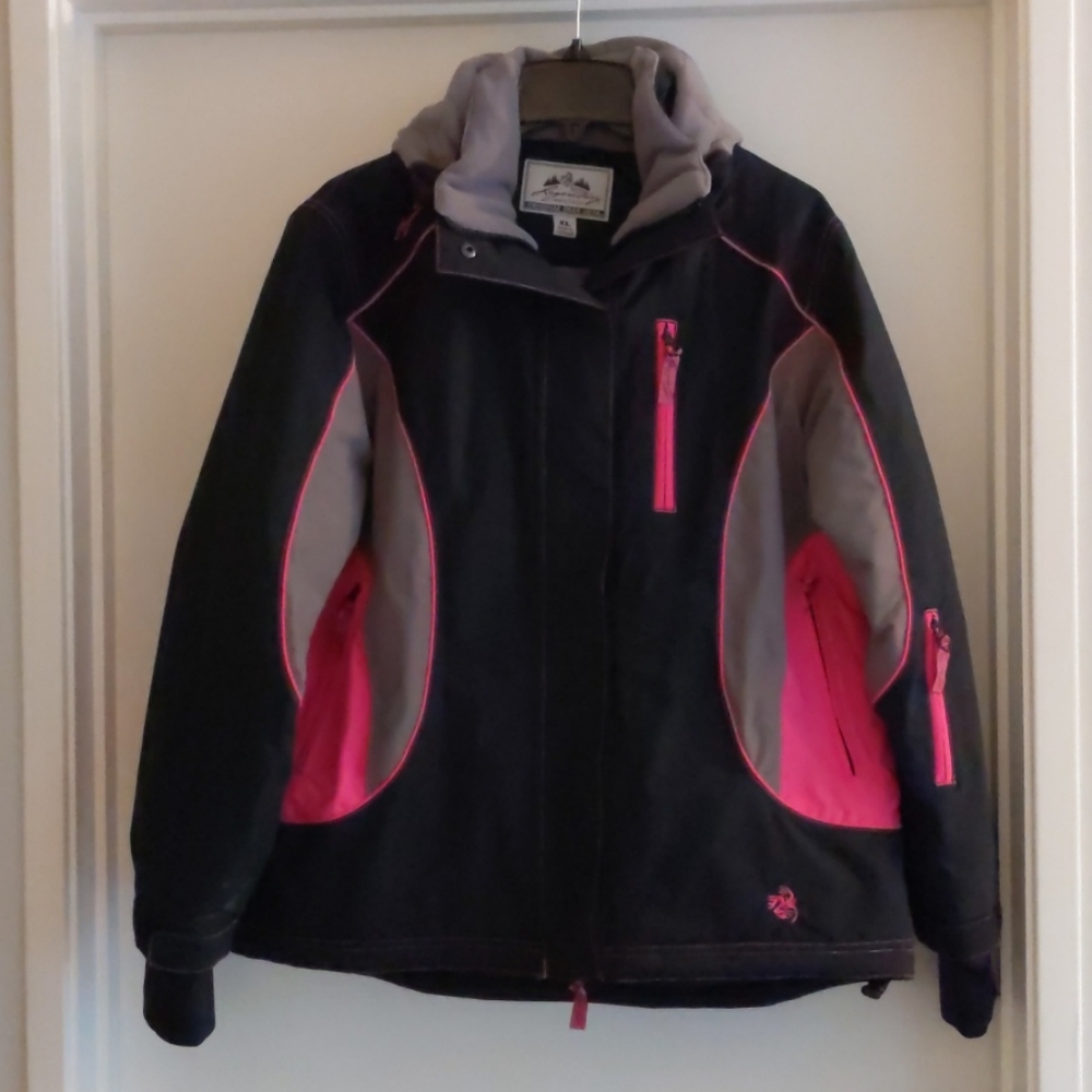 XL Pink and Black Ski Jacket
